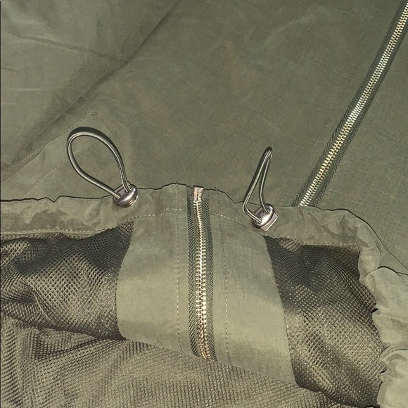 Olive Forever 21 Hooded Pull Ring Jacket - Picture 11 of 14